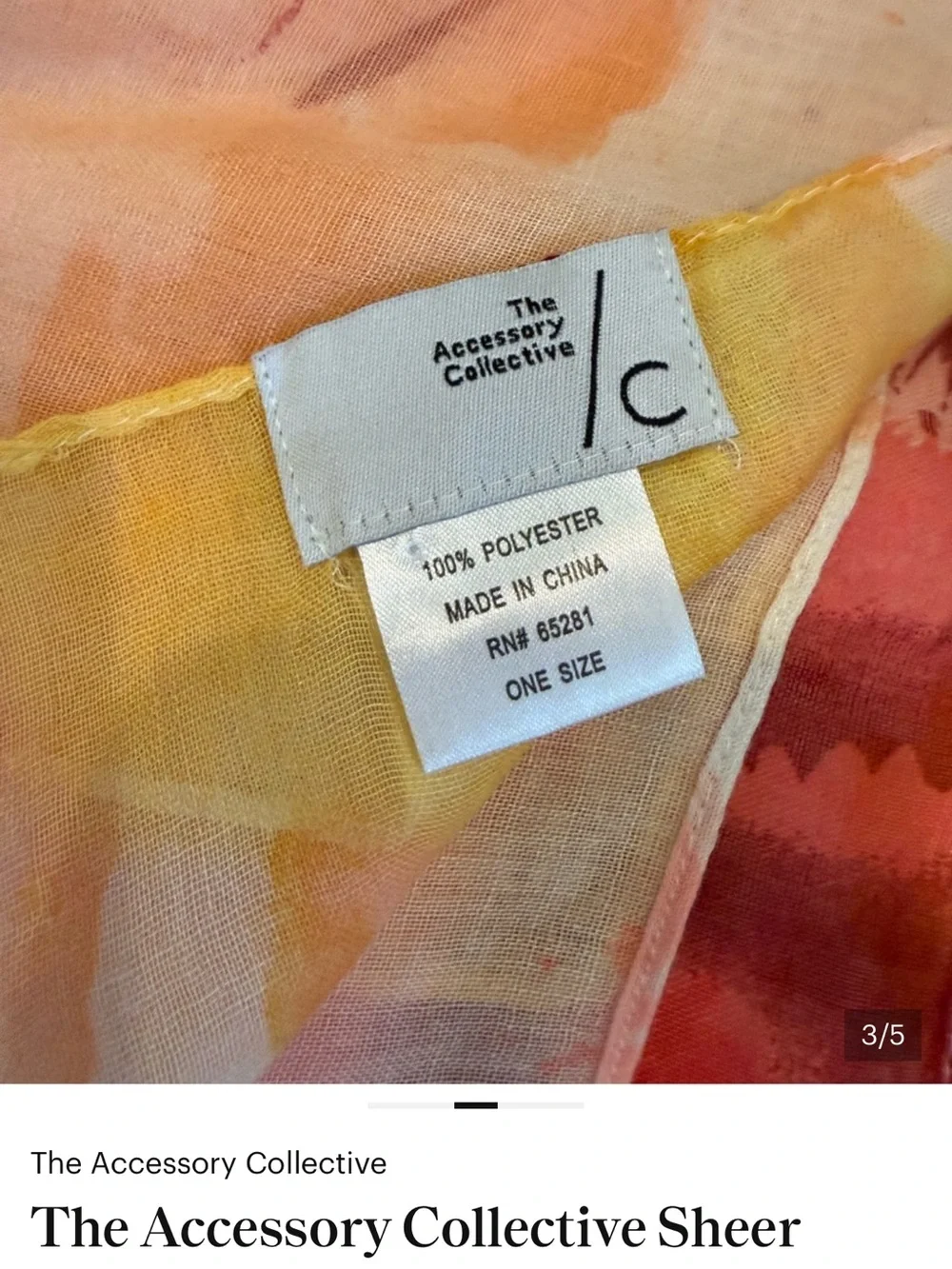 Floral Watercolor Cotton Throw - Pink & Orange